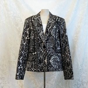 Coldwater Creek Black and White Blazer
